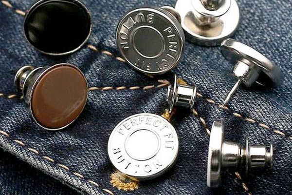 Джинсы түймелерінің дамуы және категориясы